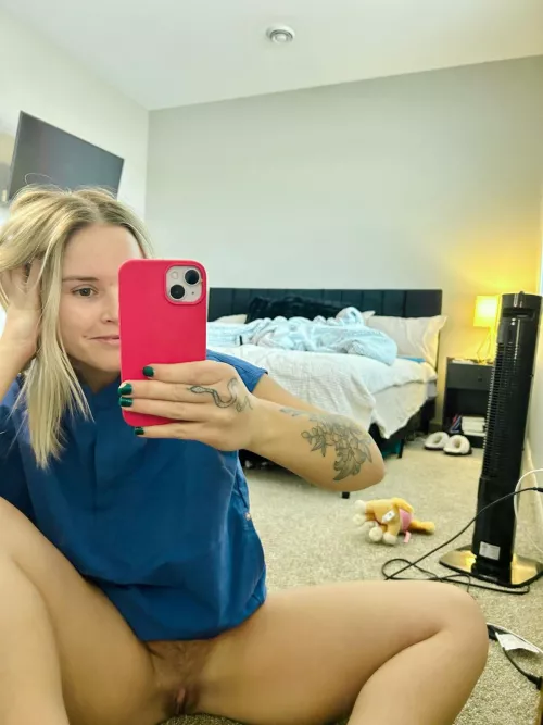 Be honest, do you ever wonder what your nurse is wearing under her scrubs? by adfwba