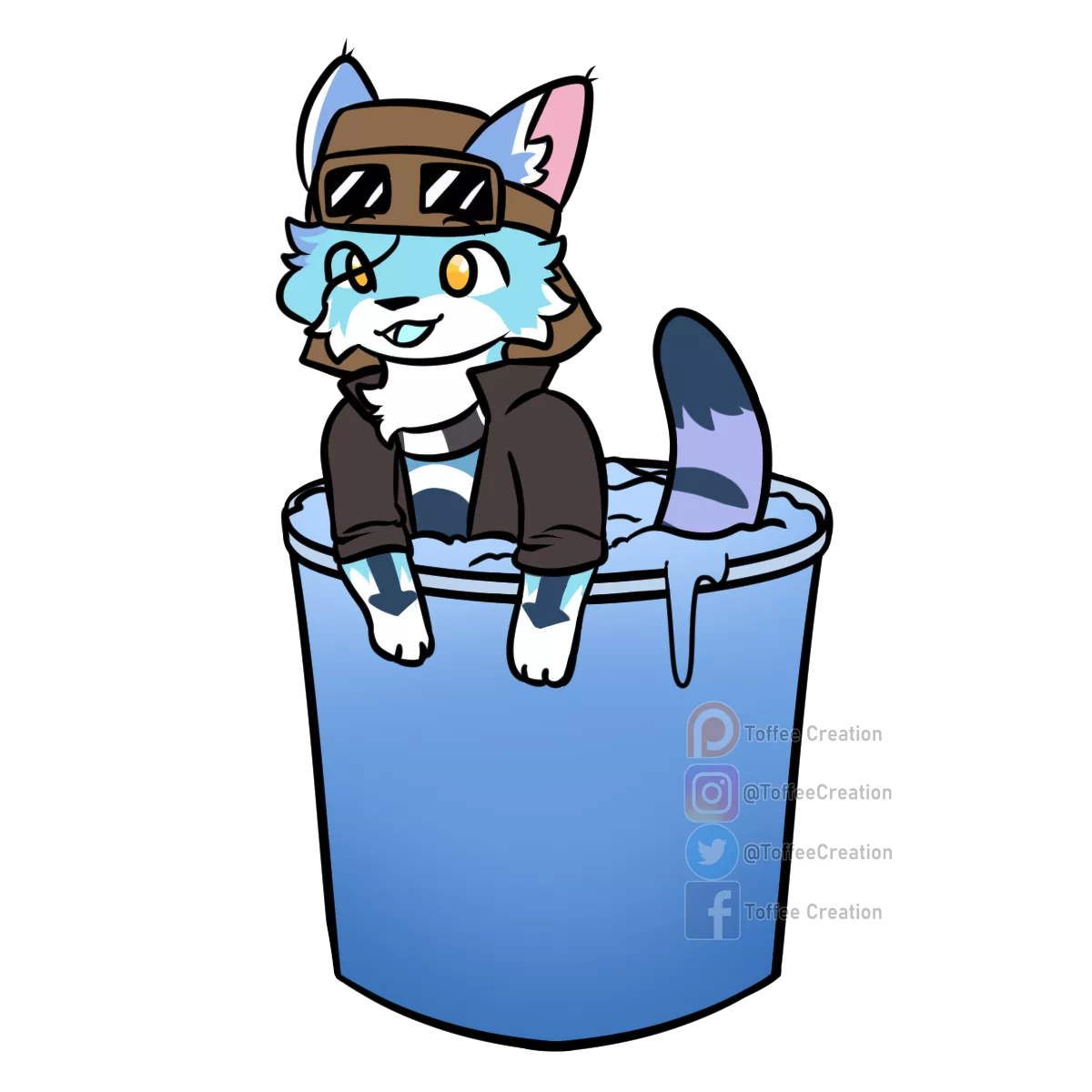 Chilling in a big o cup of Slushie (Commissions Open) posted by ToffeeCreation