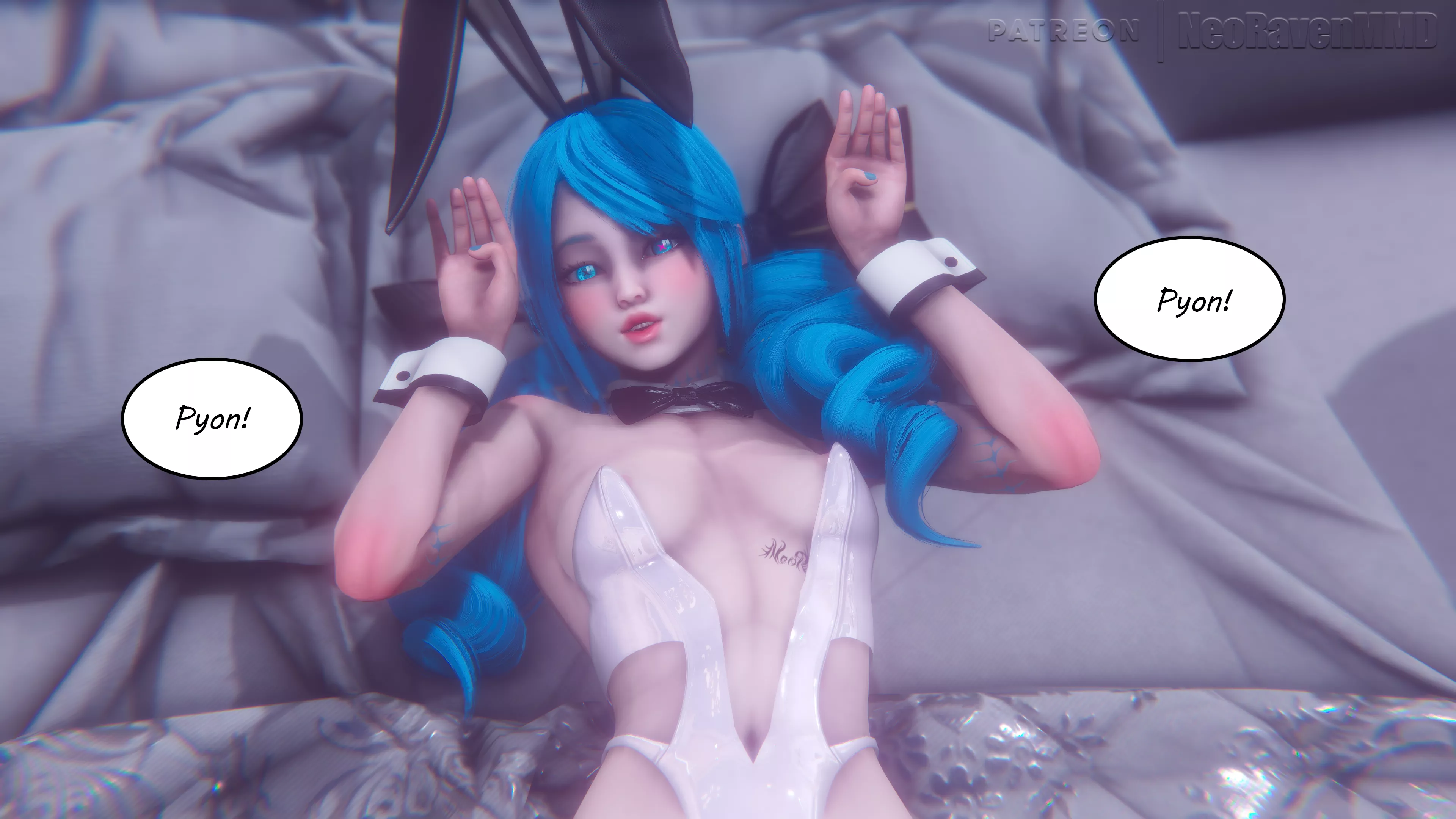 Easter Bunny Gwen! (NeoRavenMMD) posted by NeoRavenMMD