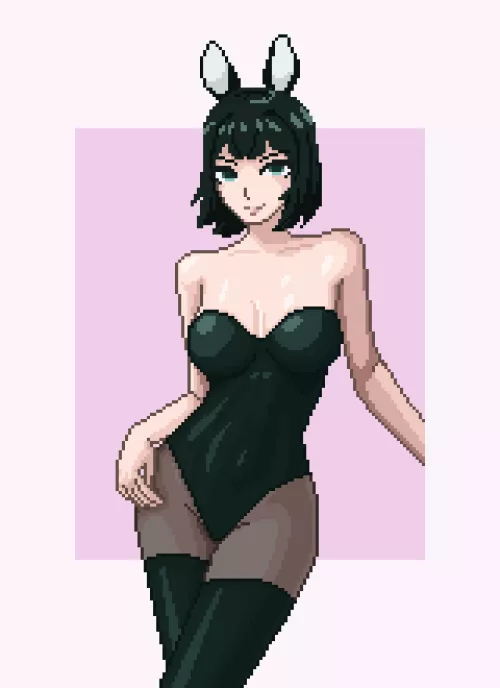 Fubuki in bunny costume for easter by CreamPixels