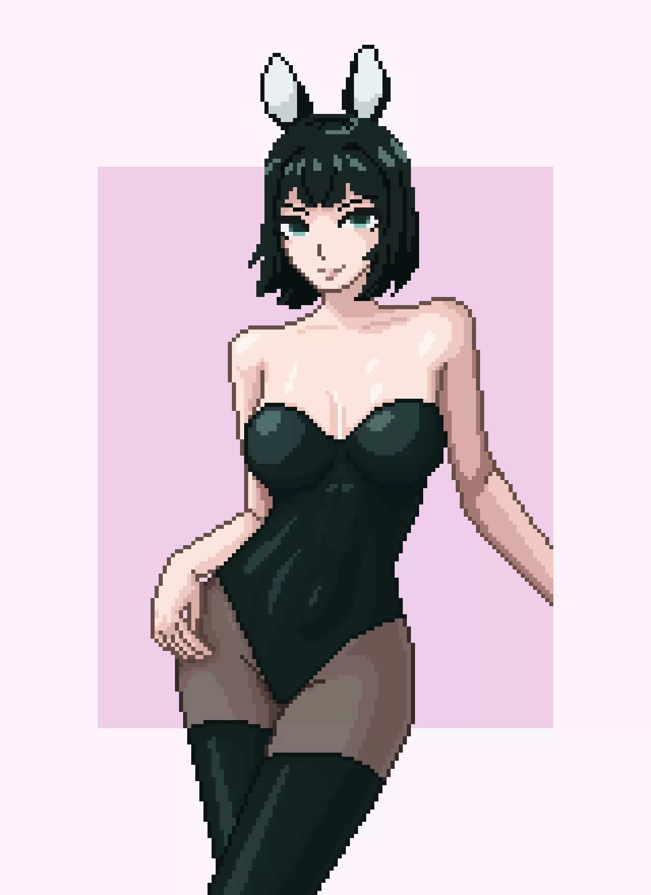 Fubuki in bunny costume for easter posted by CreamPixels