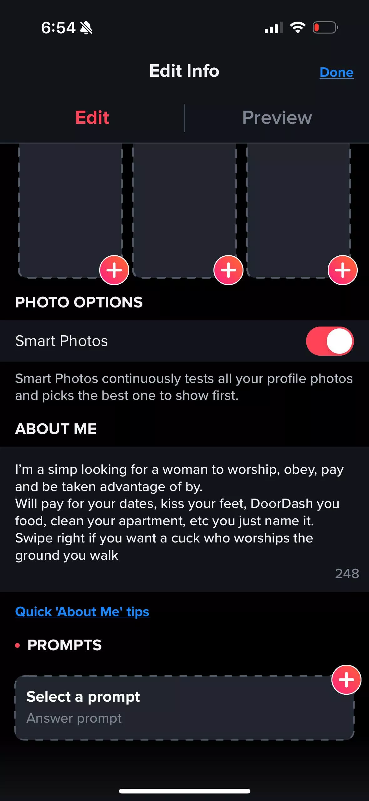 How’s my tinder bio? (23m sub) any tips/ advice?  posted by Jackjohnson8664