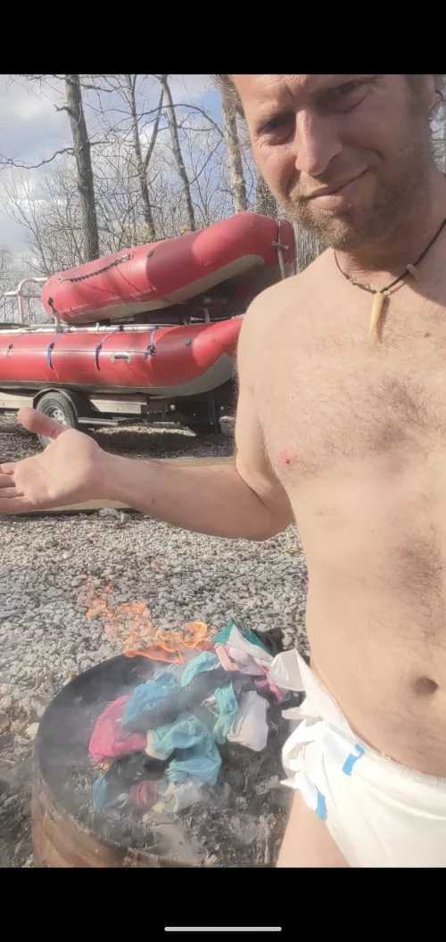 I burned the last of my undies today! Diapers 24/7 now with no other choice!!! by Financial-Credit3412