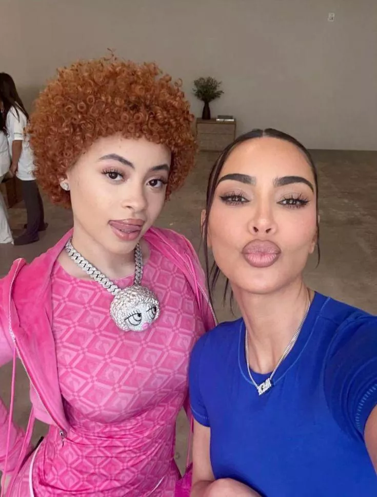 Kim with Ice Spice posted by Exciting_Neck_4087