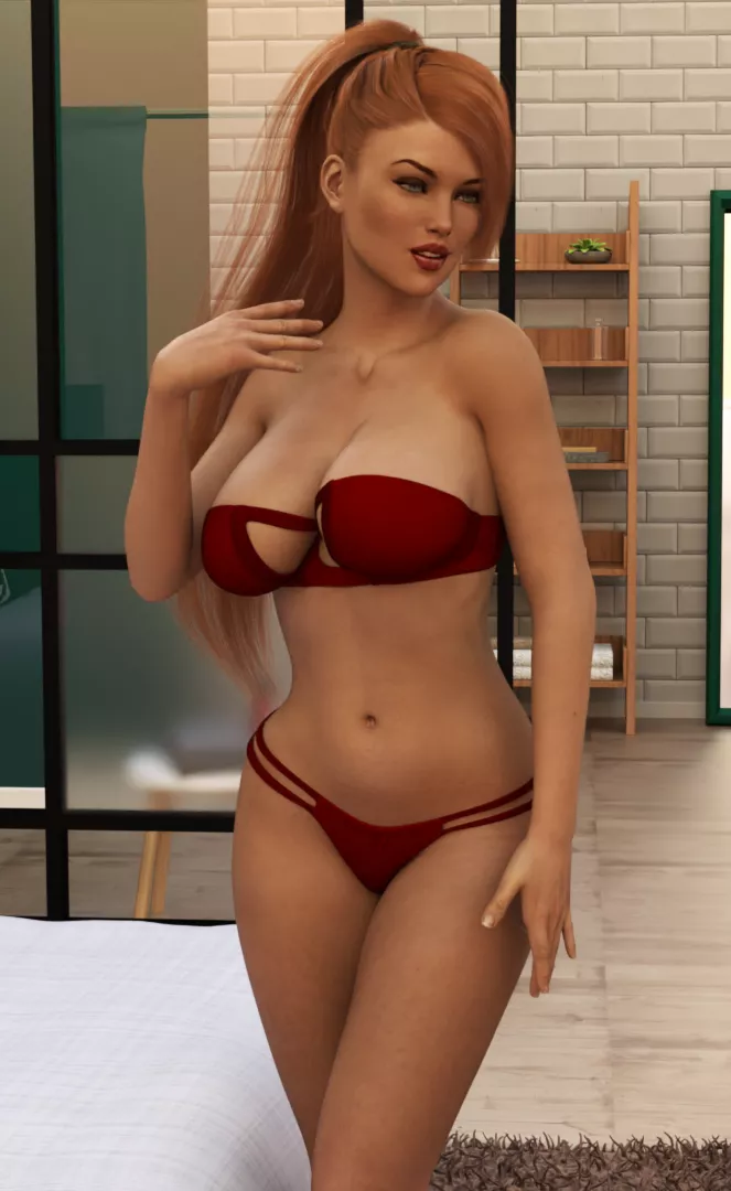 Peeping on Auntie while she's Undressing posted by temptress_games_