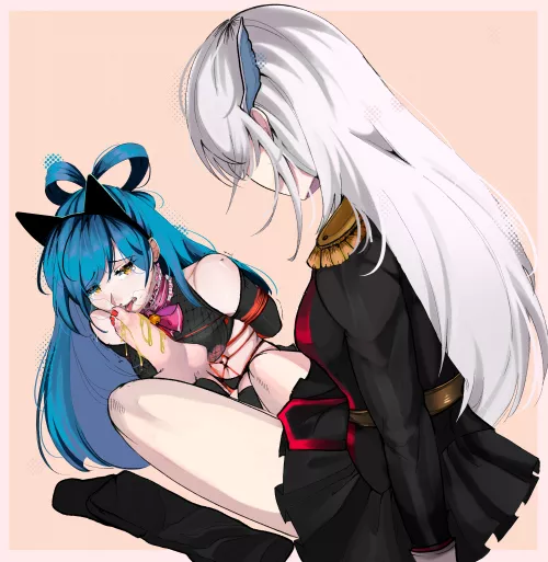 Some great lesbian bdsm action :) [chained soldier] by Shadow_Hunter2020