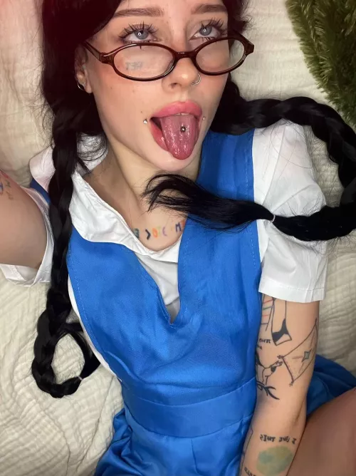 this ahegao is waiting for your cum, Master by SeductiveHottie