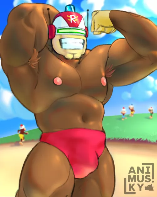 Ukki Red/Monkey Red (artist: Animusky) by animusky