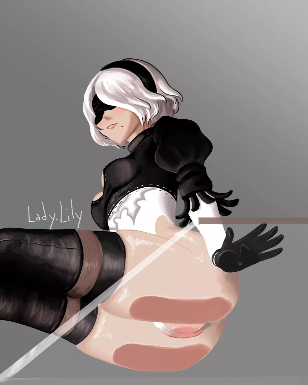 2B on glass (Lady.Lily) posted by onotho00