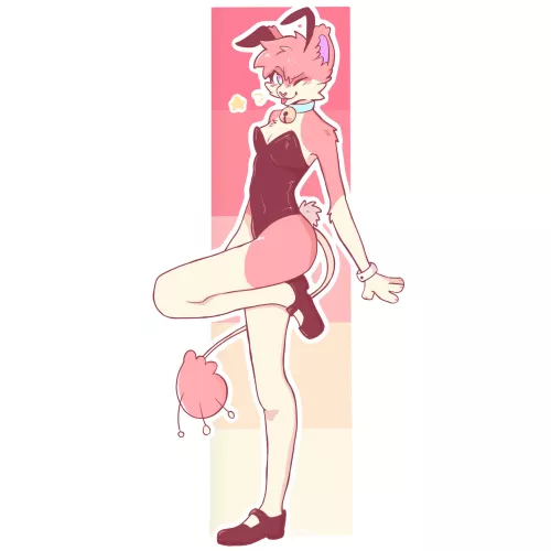 Bunny kitty by skitt-i