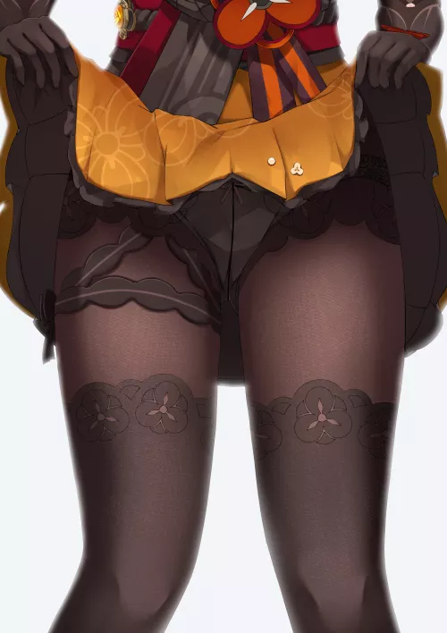 Chiori skirt lift by xSaviour_N