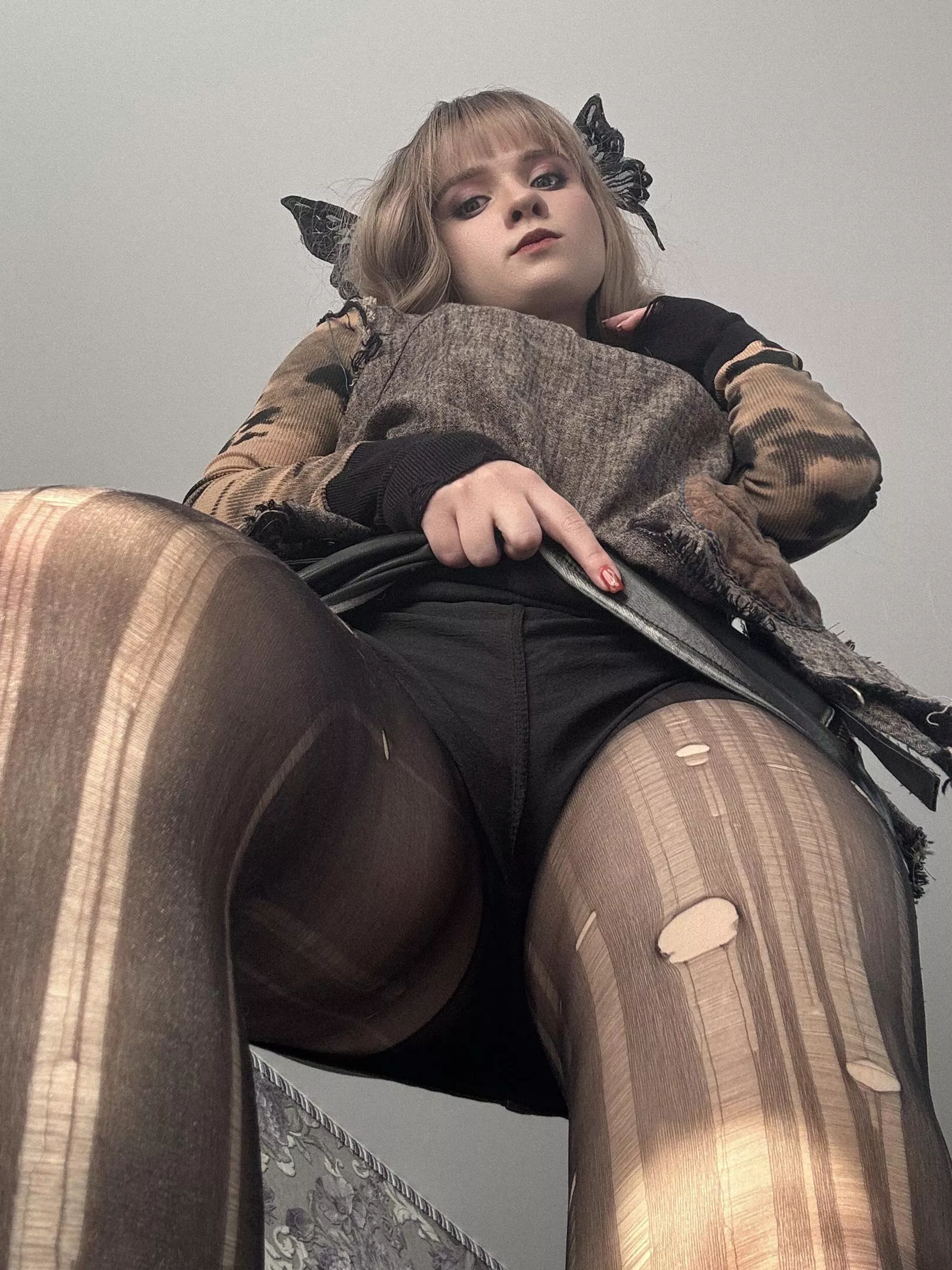 Do you want me to sit on your face in these tights? posted by TanyaOinkOink