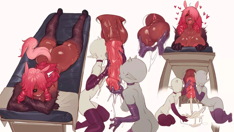 Every horsecock futa girl needs her cock cleaned once in a while. (TheTenk) by a_burner_account_lol