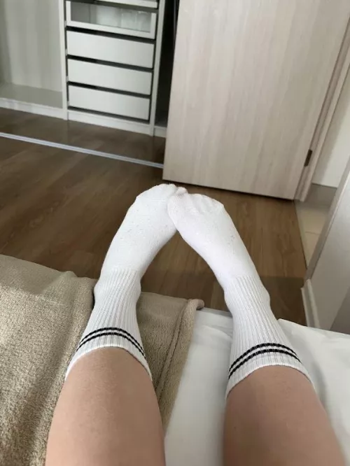 Everything but the socks comes off ;) [f] by Sleepy_Membership_