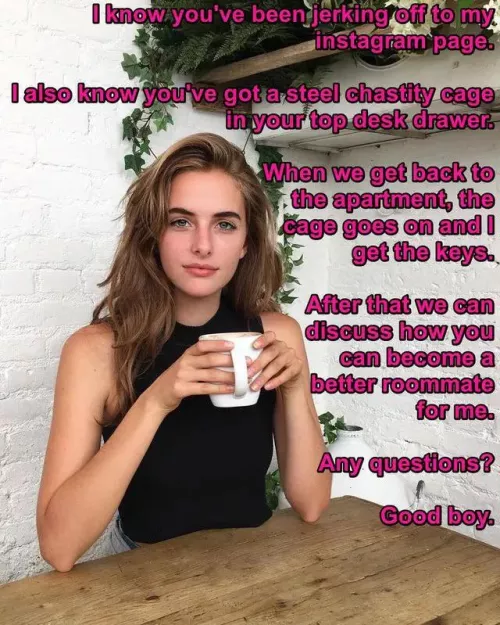 Femdom/ chastity in a movie or show by Huntsnfights