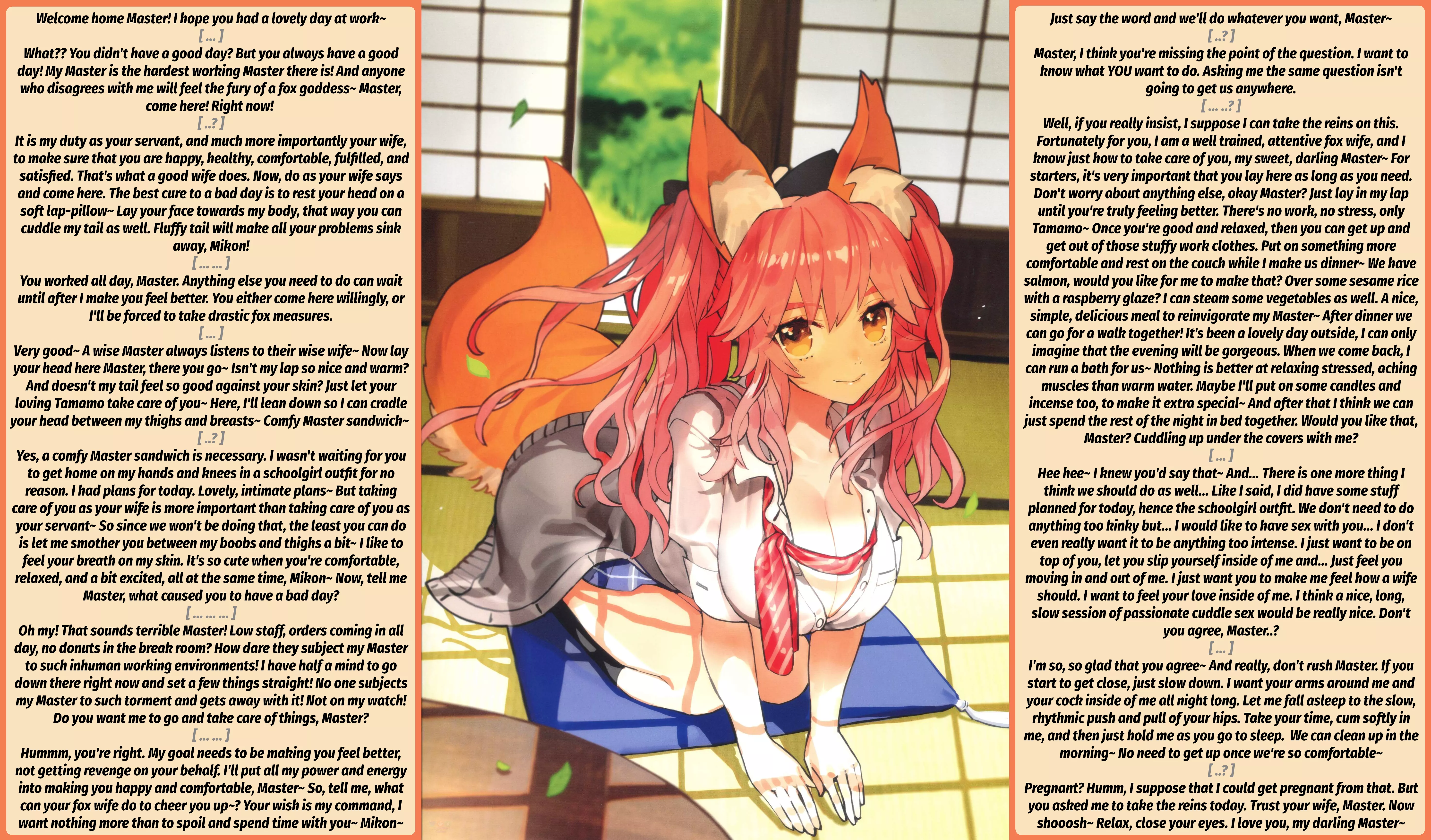 Good Wife, Wise Fox [FGO] [Tamamo-no-Mae] [Wife] [Wholesome] Artist: Wada Arco posted by Desira_Stoned