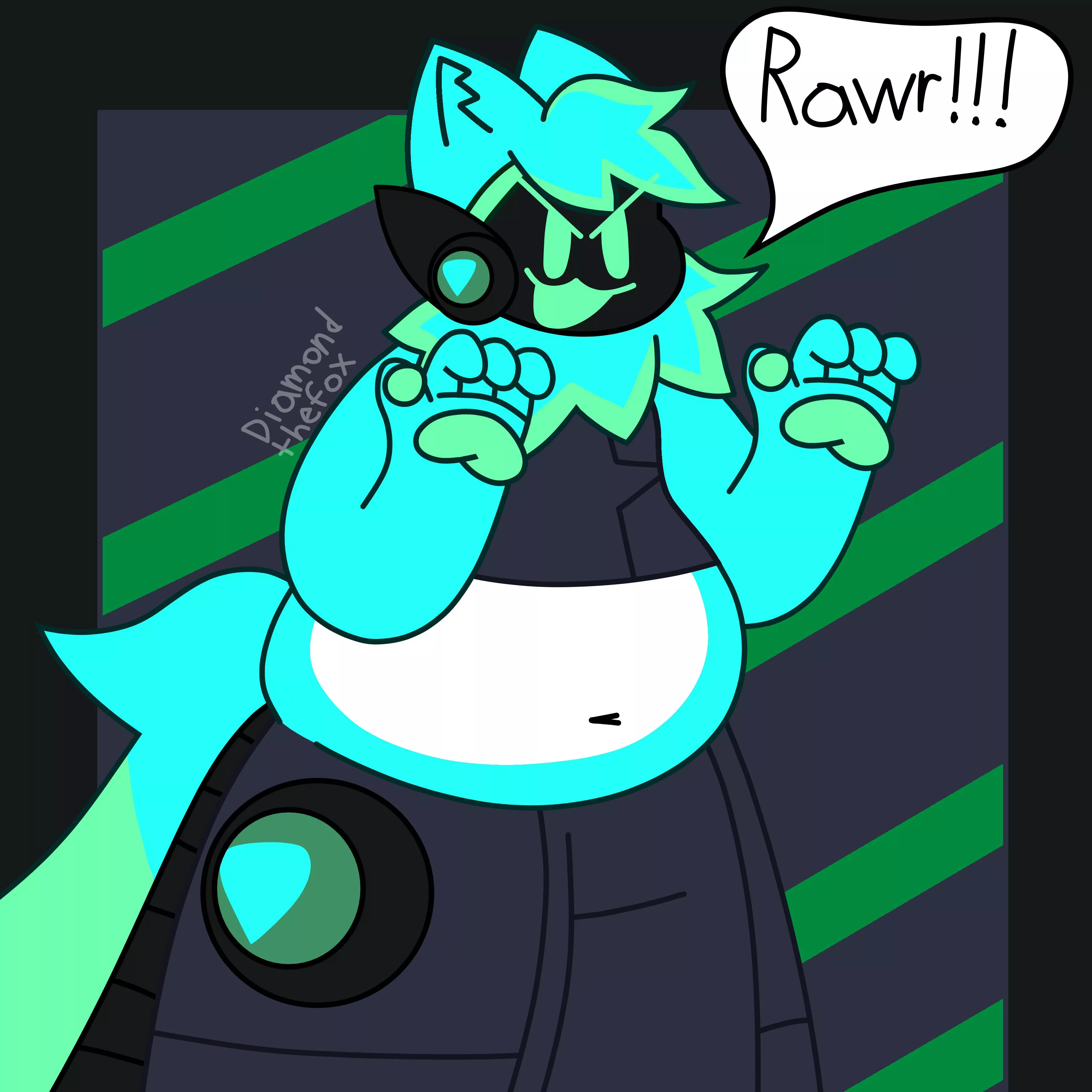 I drew my fursona as a proot :3 posted by Foxlover63