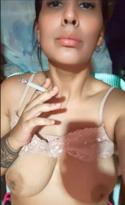 I love smoking and I have milk on my tits  by Turbulent_284