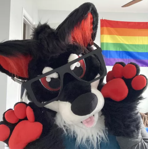 I want to wear my fursuit to my college this Halloween. by Zachcraftone