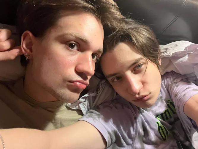 Just laying with my bf, do u like us? by LukeTorres333