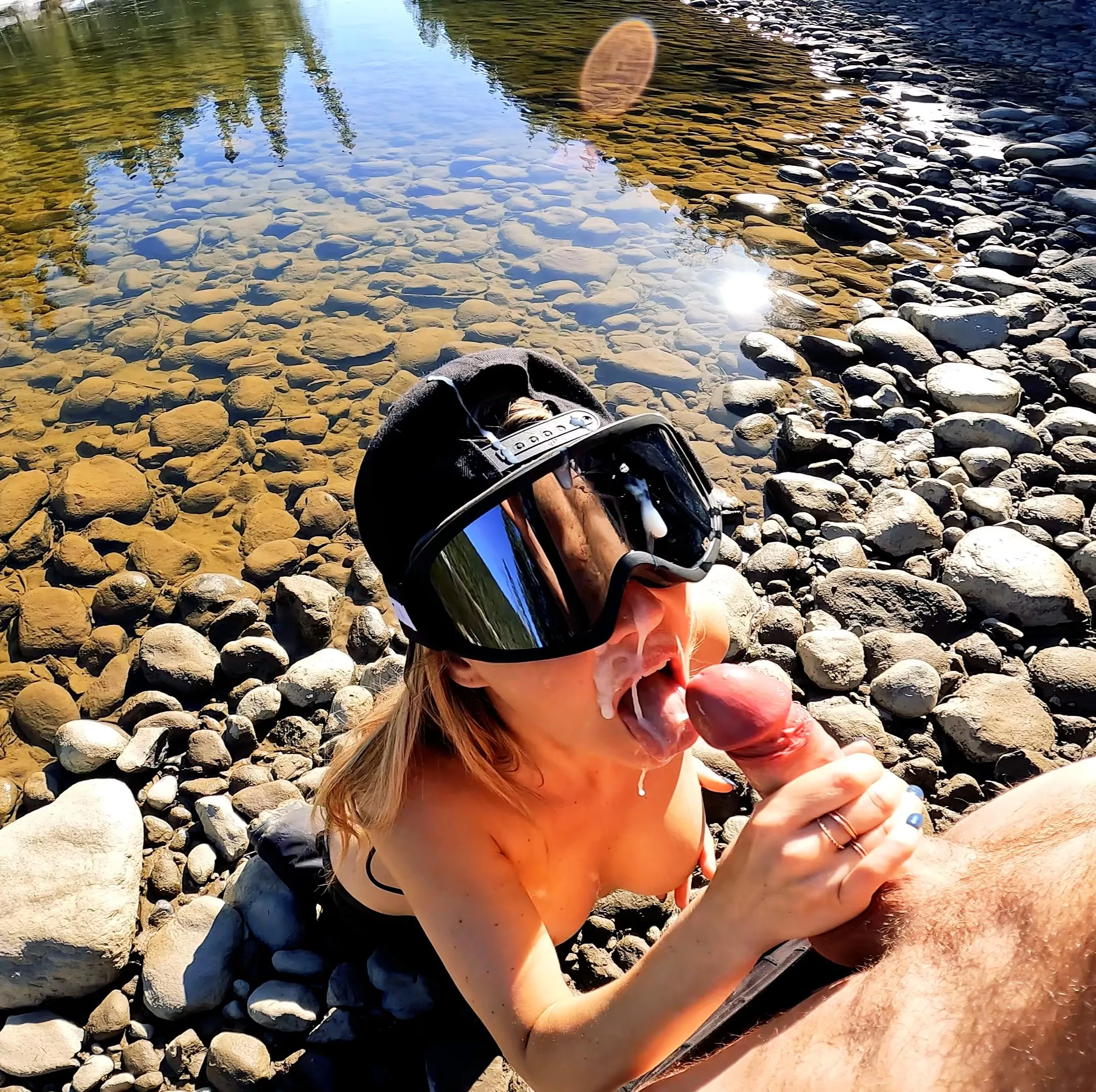 Nervous to be caught by any one person while giving Head...but show 350,000 people right when I get home...😂 posted by JaxInVenice