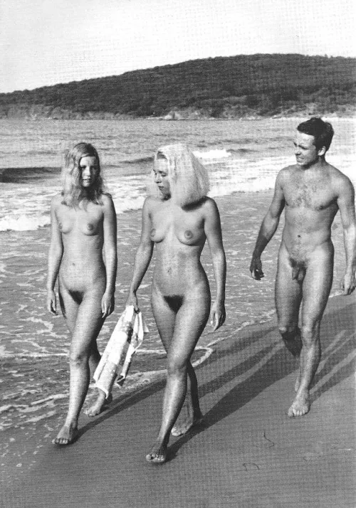 Nudist beach in the 1950s by AZGilaMonster