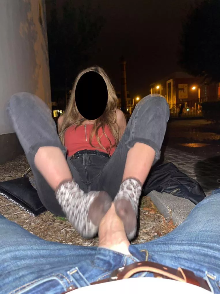 Public Park Footjob  posted by BeatyWithatSierra