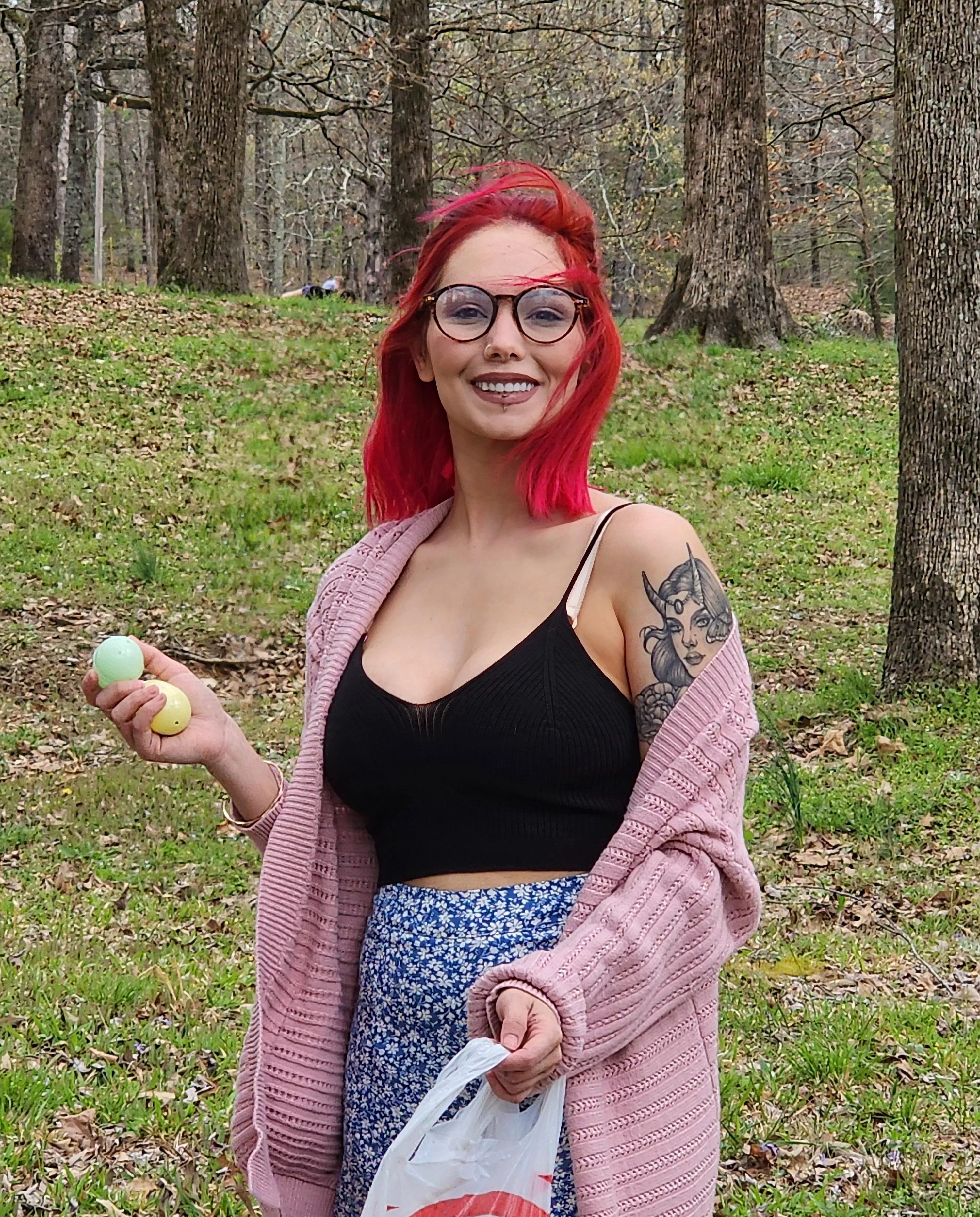 Real girl enjoing hiding easter eggs! iutr posted by NoelJade