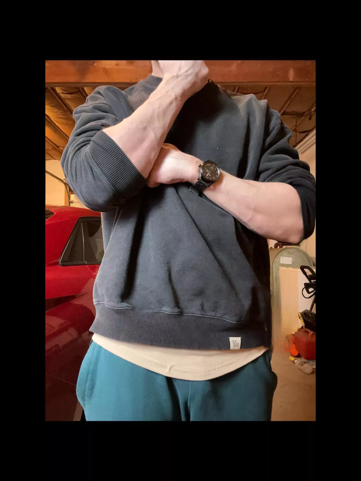 Rolling up the sleeves is always a nice trick posted by sirmixnowandthen