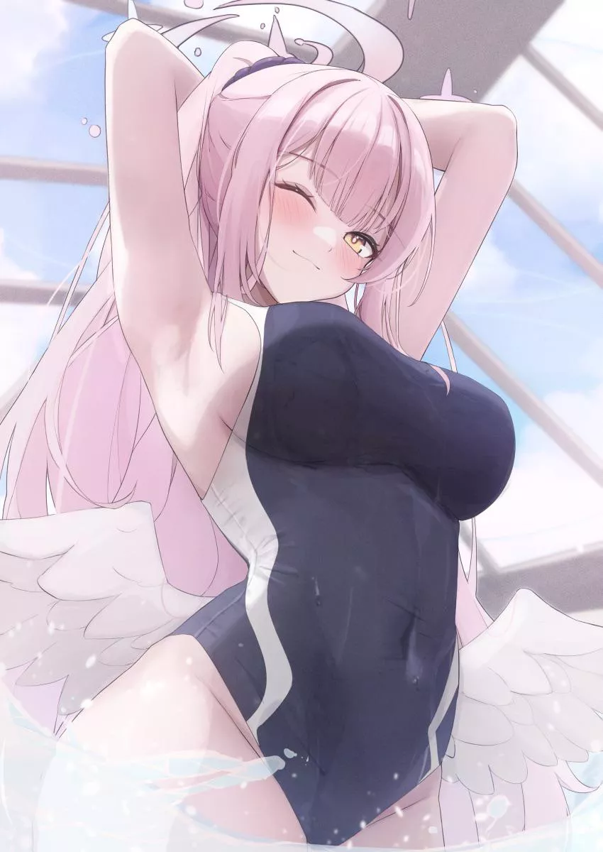 Sexy and cute angel waifu posted by reversedturnover