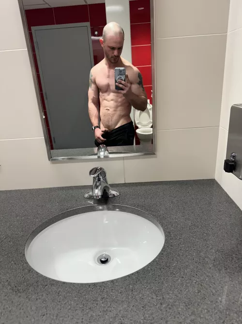 Showing off my little guy before I lift  by littlenicky420