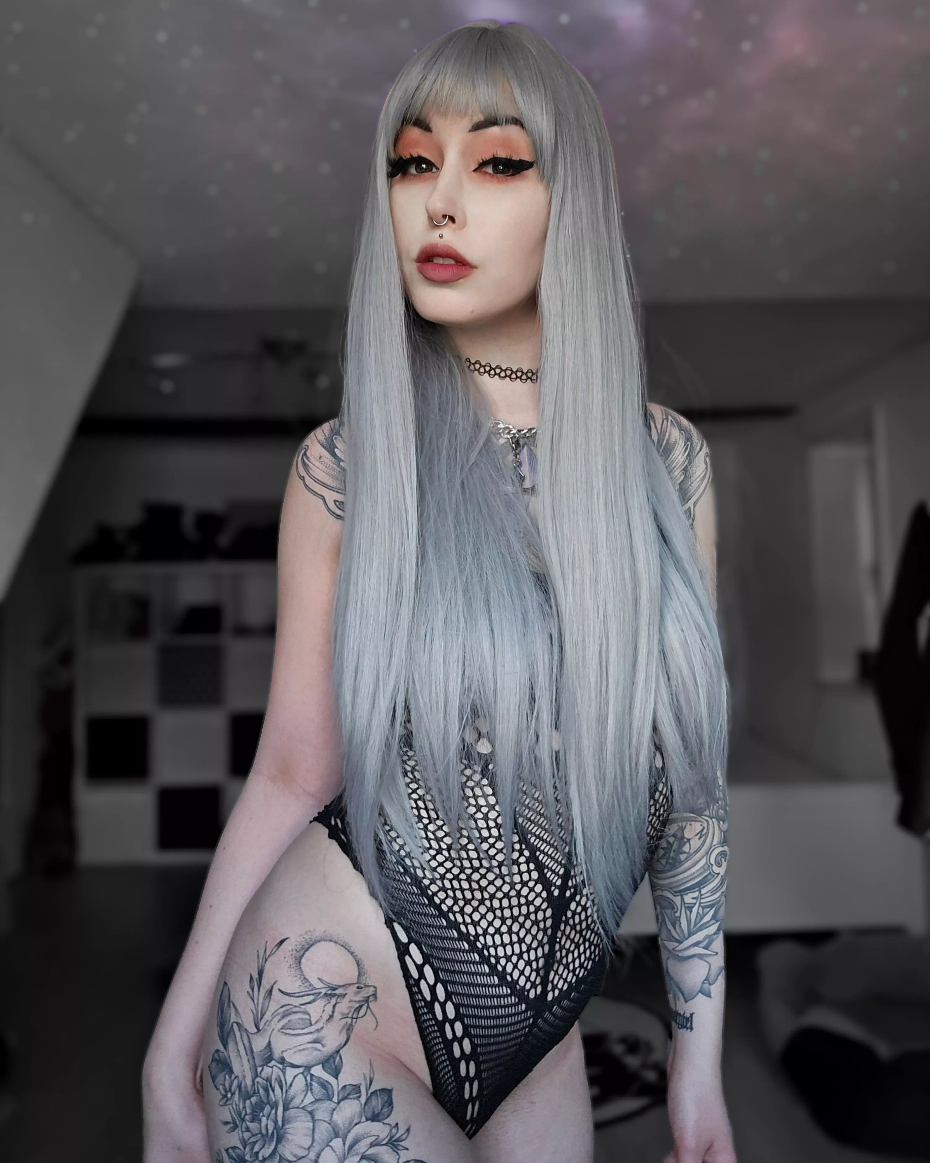 So in love with lace bodysuits 🖤 posted by AnqelNova