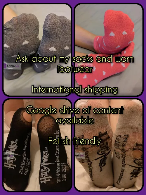 Strongly scented socks worn on long (14+ hour) paramedic shifts available including multi-day wear. Wear pics included. [Selling][UK] Tele: @DiscreetAnna by DiscreetAnnaUK