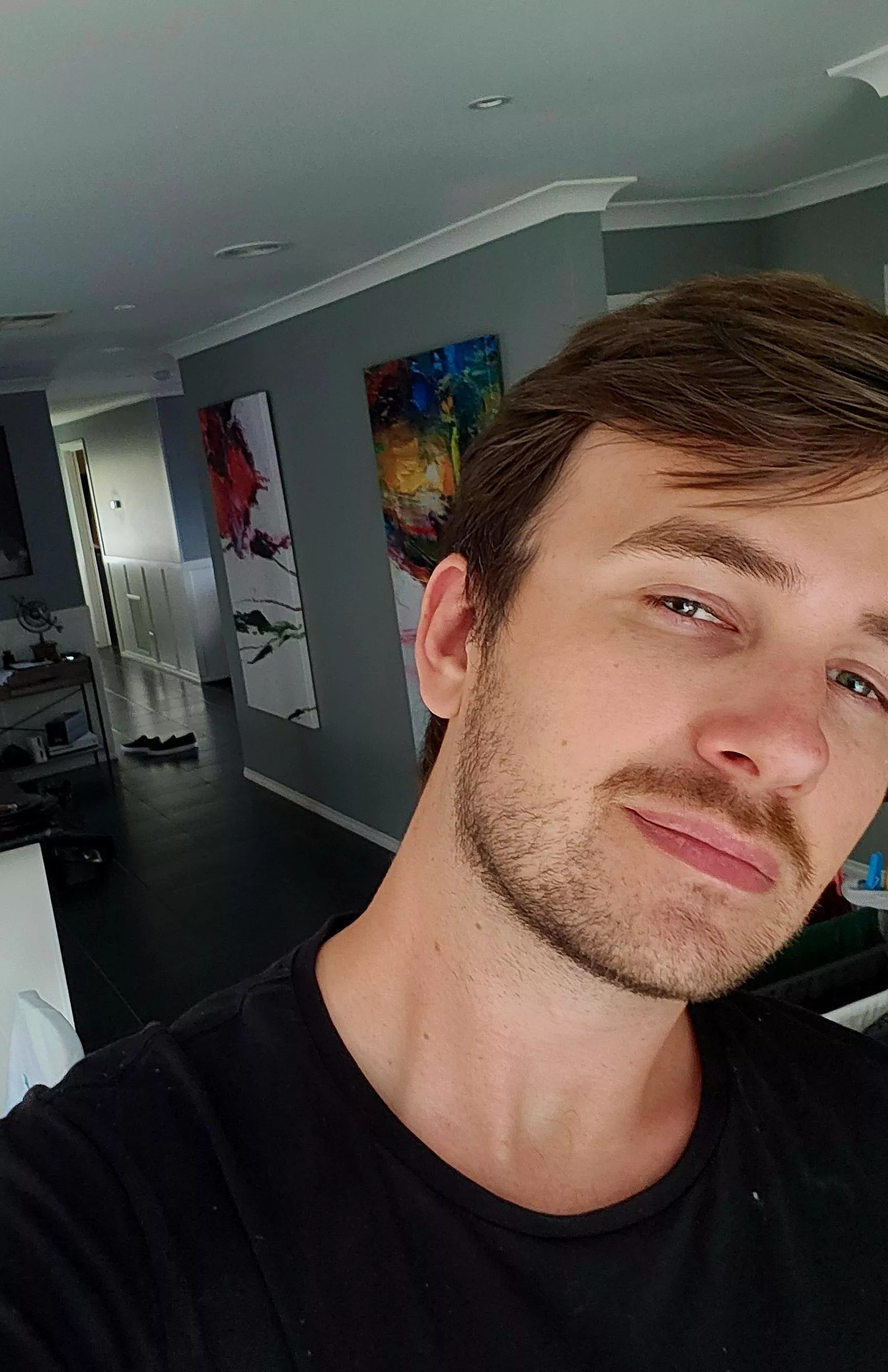 trying out a bit of facial hair but idk how I feel about it yet 🙃 posted by skylard94