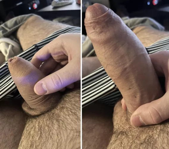 When you start sucking me, vs 10 seconds later  by Reasonable-Safety-53