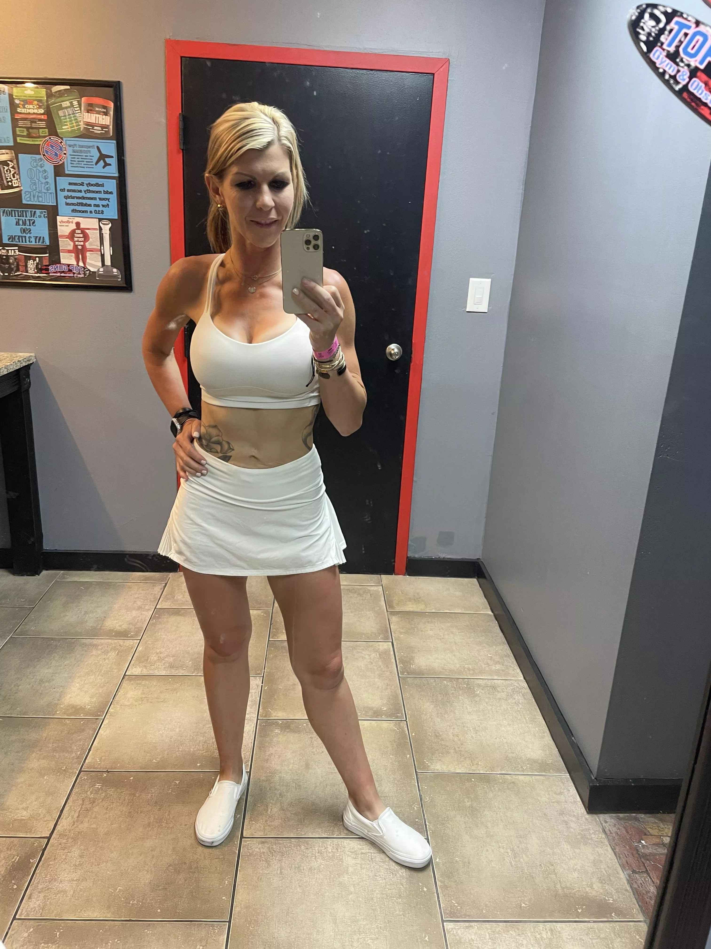 Why does my husband seem to like me to wear skimpy gym fits? posted by fitnesswife1983