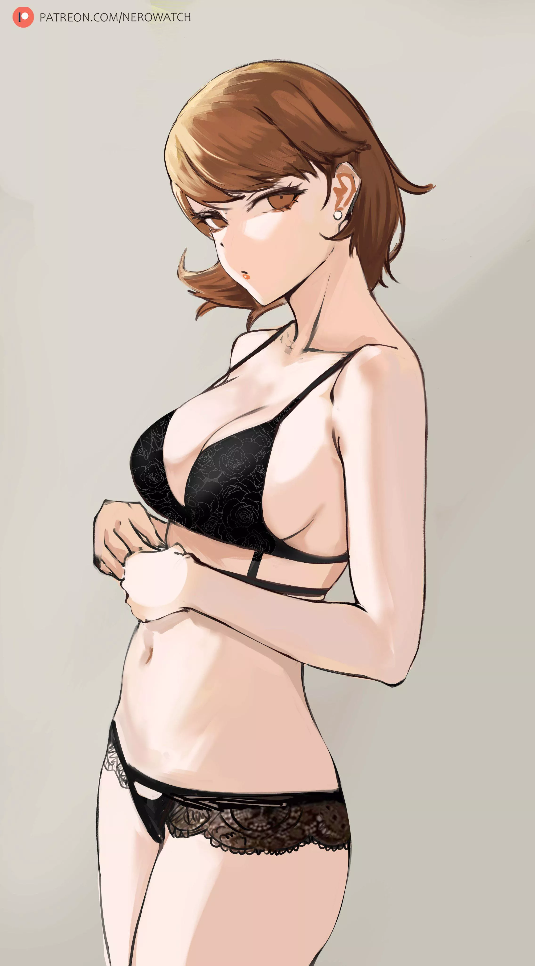 Yukari looks stunning in black lingerie (nero_watch) posted by BloodsoakedDespair