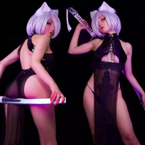 2B cosplay by me, yuuforia  by l3wdforia