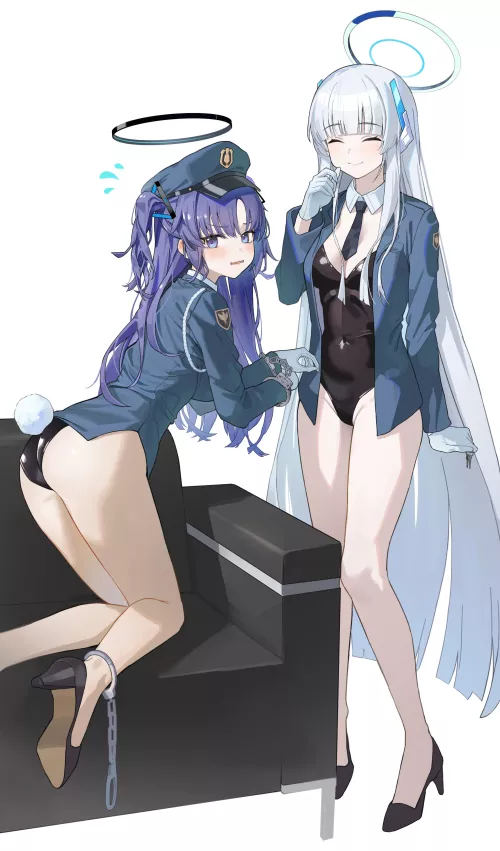 Bunny Officer Yuuka & Noa by xSaviour_N