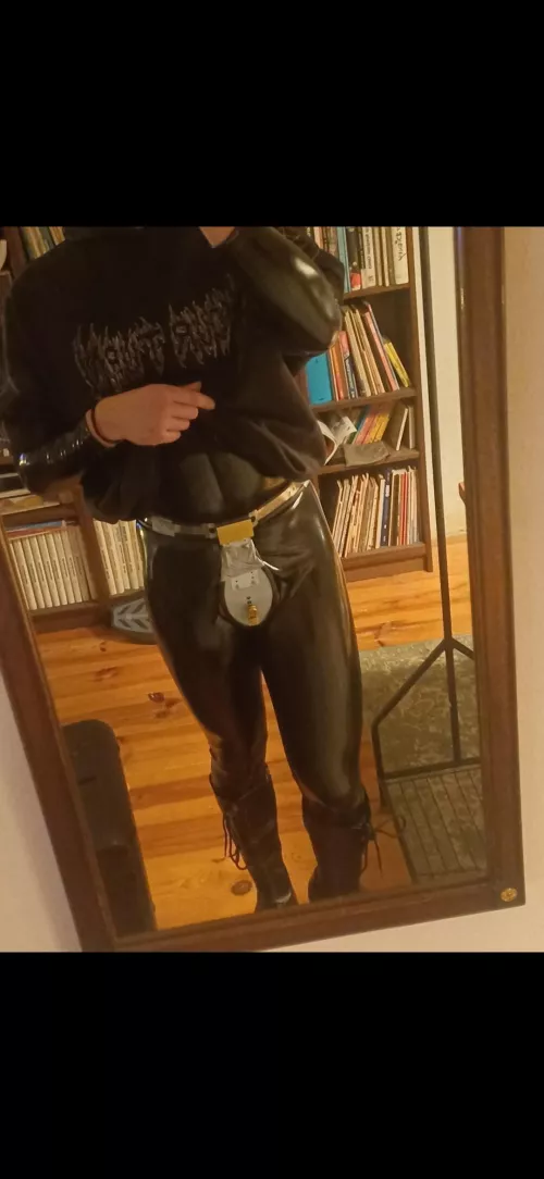 Catsuit under a hoodie 🖤 by No_Application2328