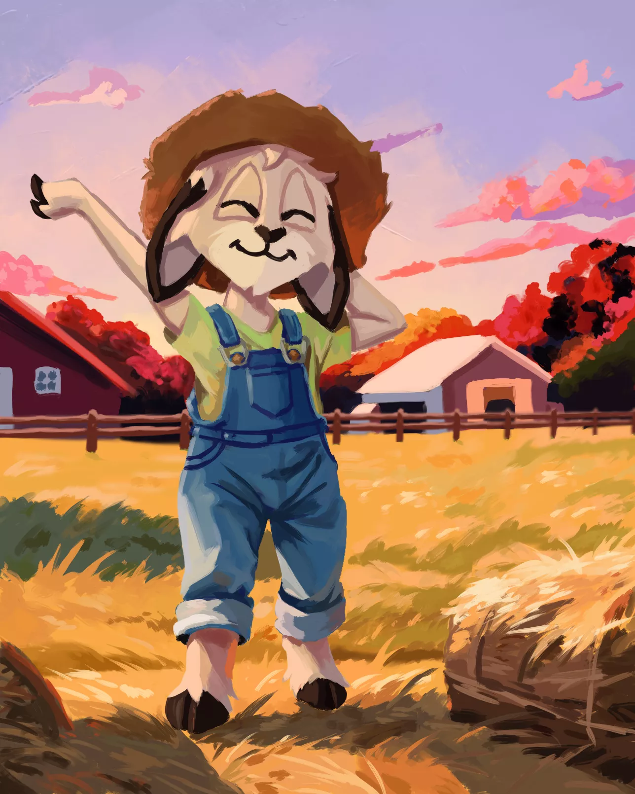 Goat stretching (Art by me, @DerMacher6 on X) posted by toyama_tokanawa