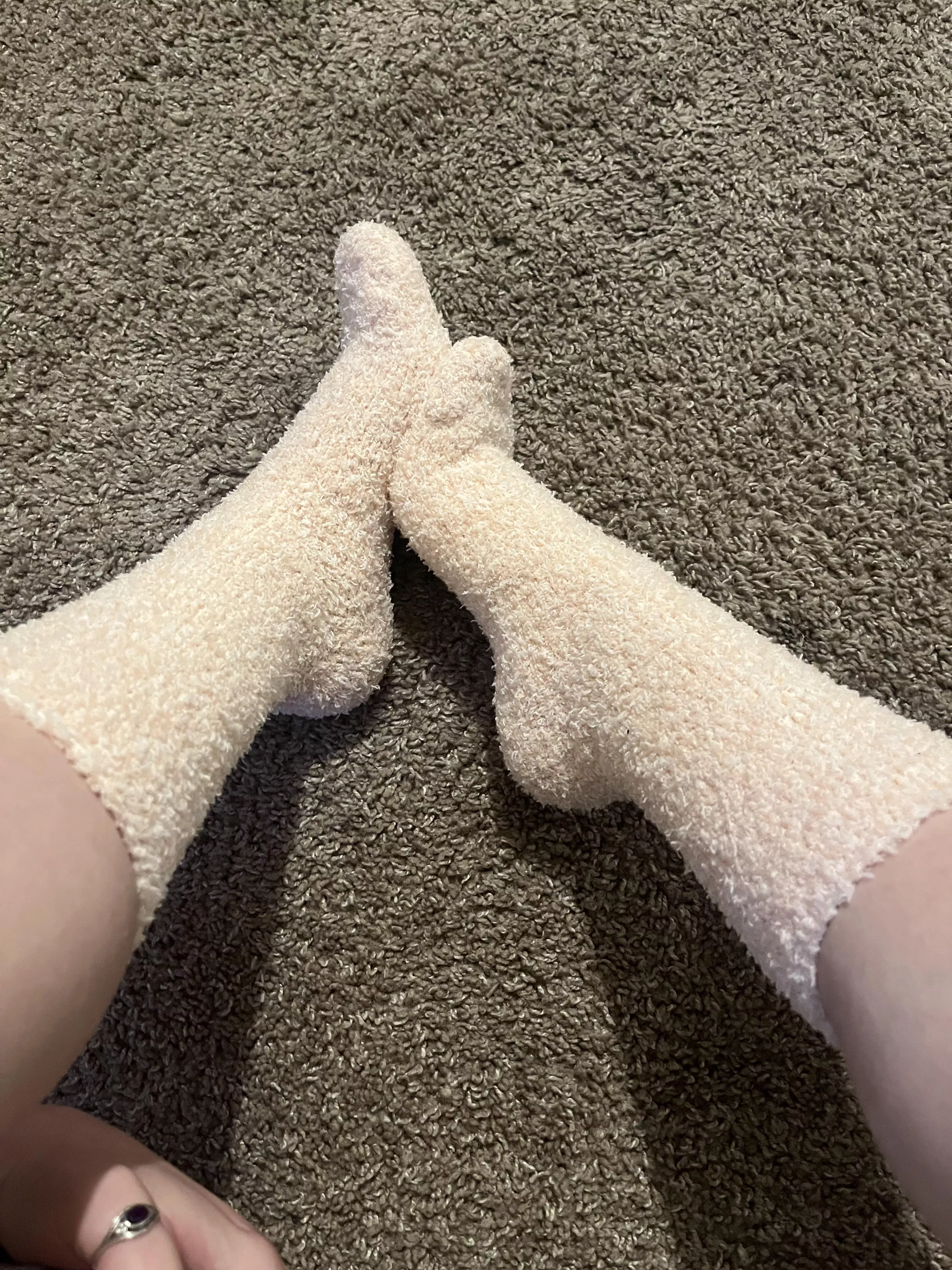 got some new fuzzy socks 🤭 posted by Solepr1ncess