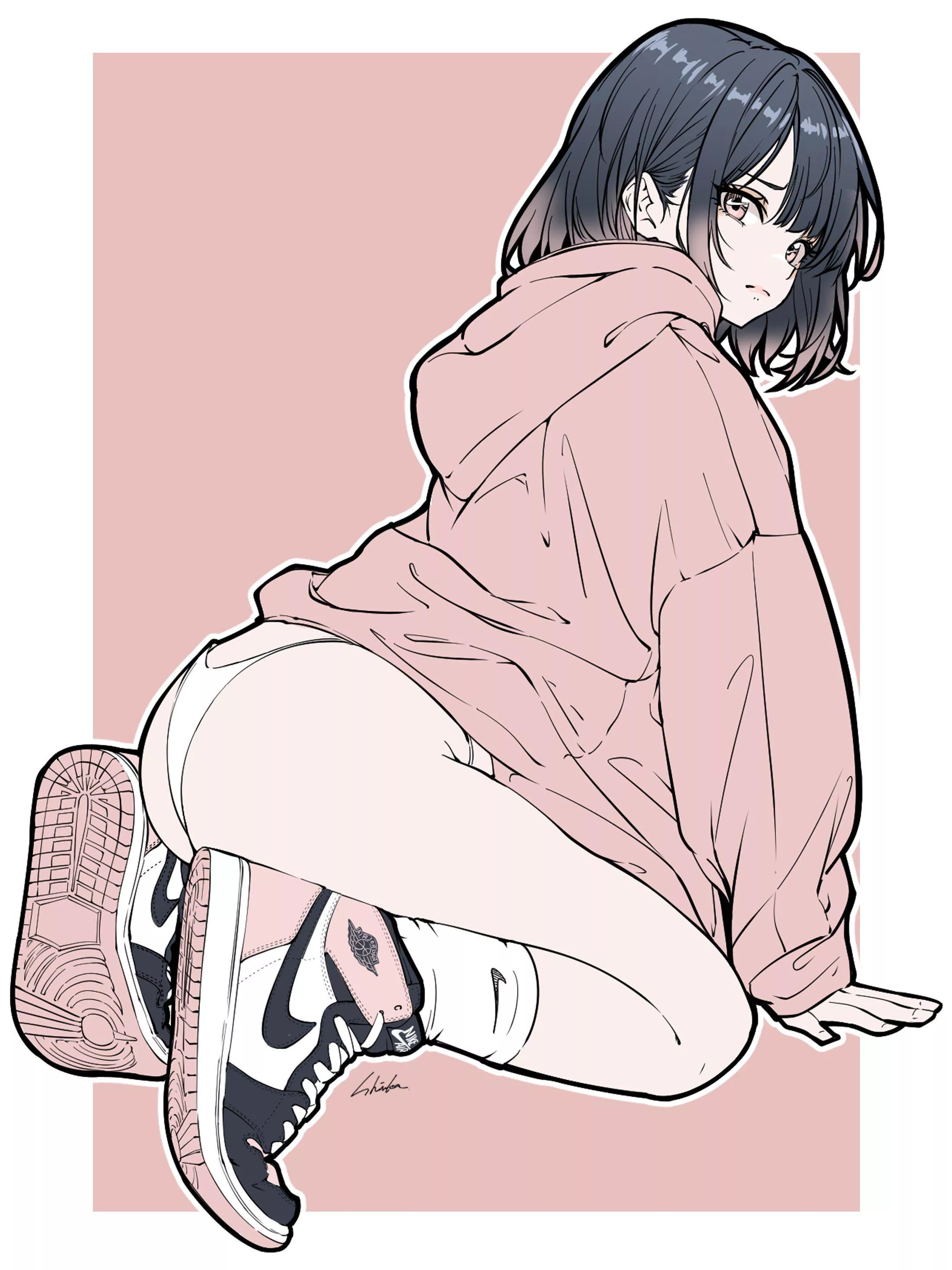 Hoodie and Sneakers [Artist's Original] posted by NotSuitedForWoona