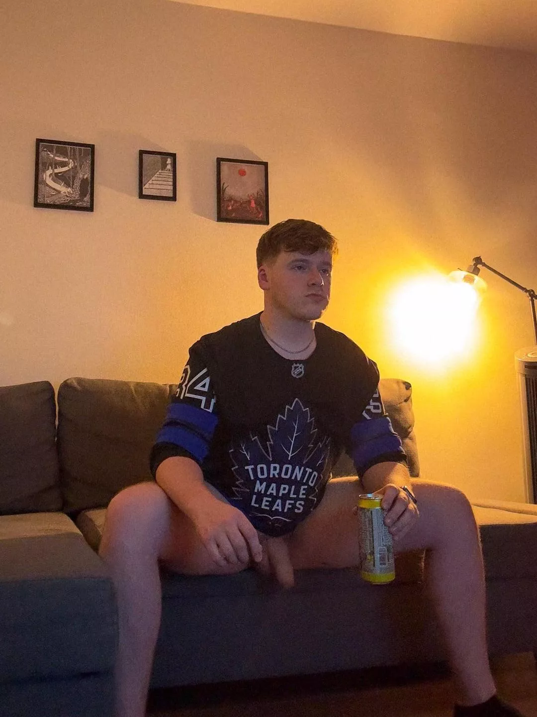 In this house we don’t wear pants when we watch hockey 😈🏒 posted by thewinterson