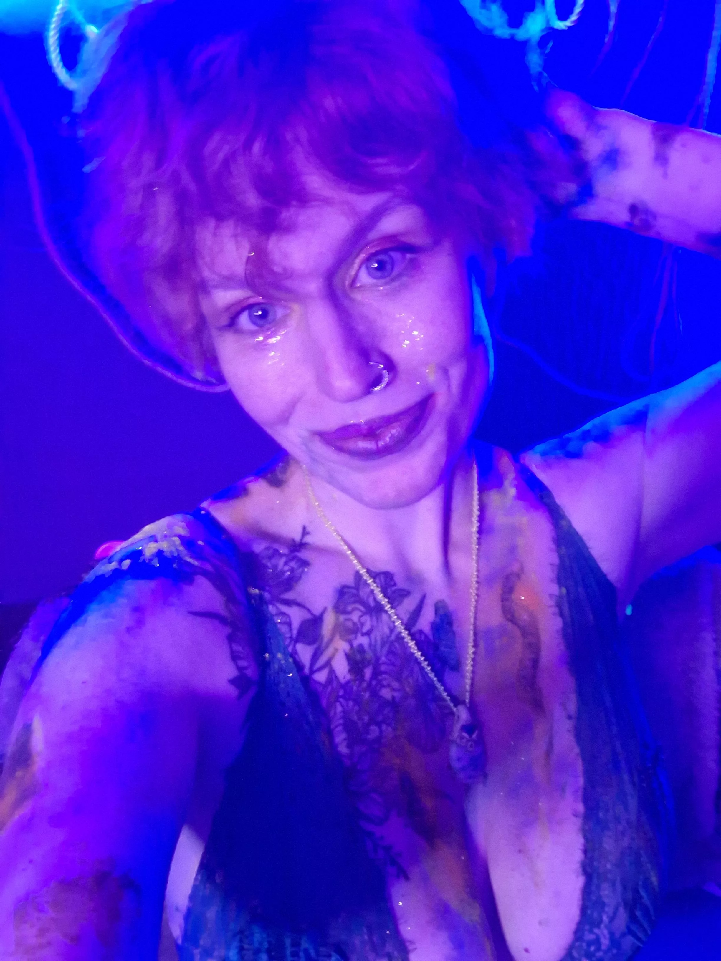 Just finished doing a really glittery and messy shoot - thought it was the perfect time for a Milfie! posted by flynnfatale