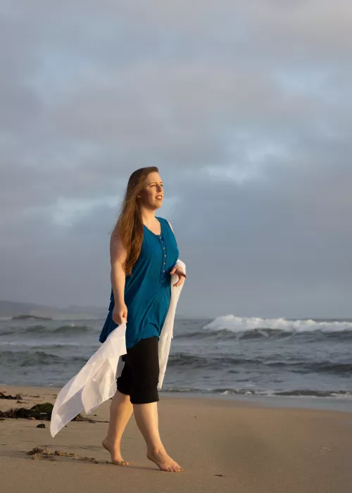 Love feeling the wind through my shirt on the beach by RoxannaMFantasy