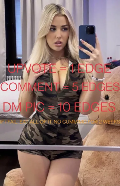 Make me edge all week I’ll do what ever the number is every day and in the comments say how many times I should slap my balls make me hurt(pic most be sexy girl or vid) by Reasonable_Error_299