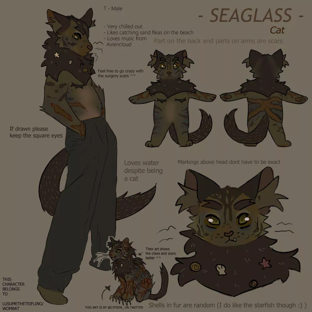 New oc Seaglass :)) posted by FanArtWolf