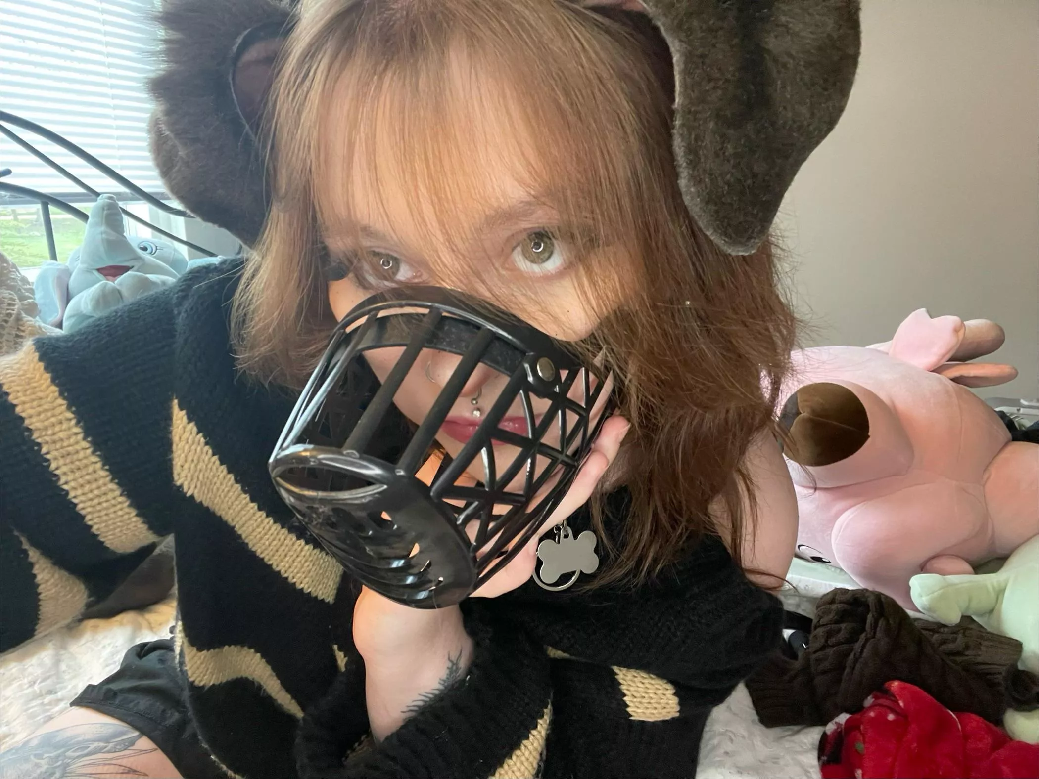 no dont muzzle me! i promise i wont bite :( posted by stiffstickz