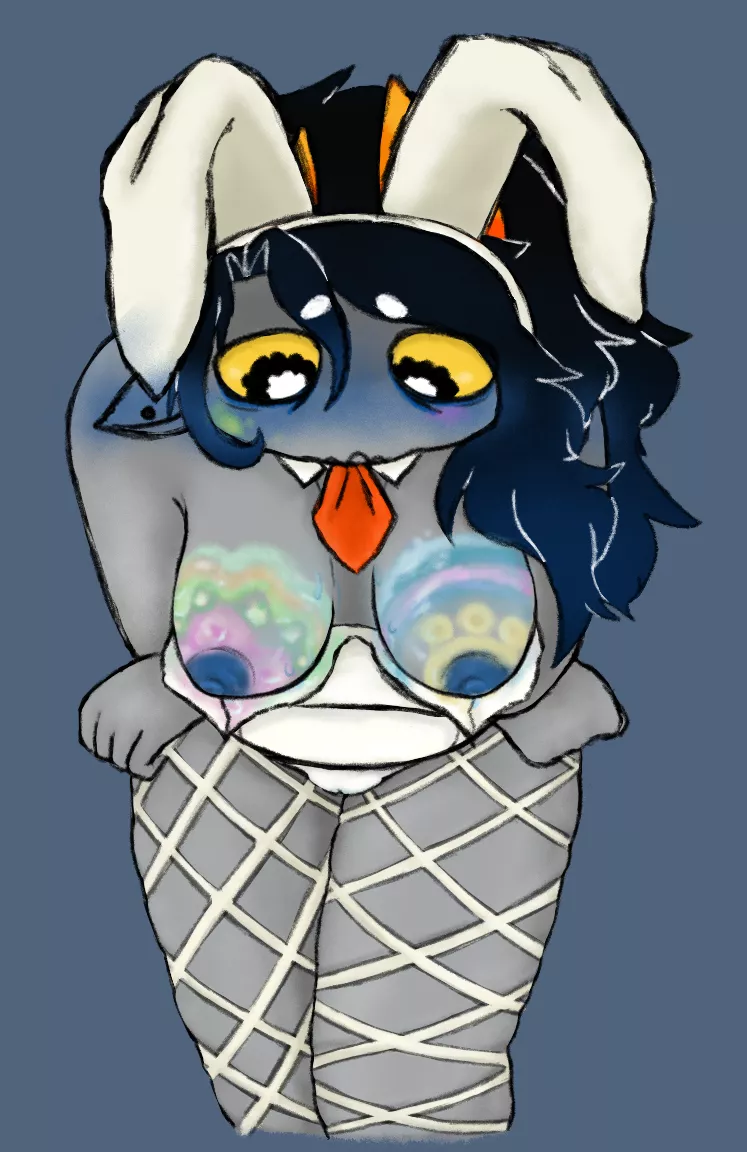 [OC] Uh Oh! You found Whobie's hidden eggs! :o Do you want your prize? (This is a WIP. A friend has challenged me to draw a BG oTL)  posted by oodlesofnewdles